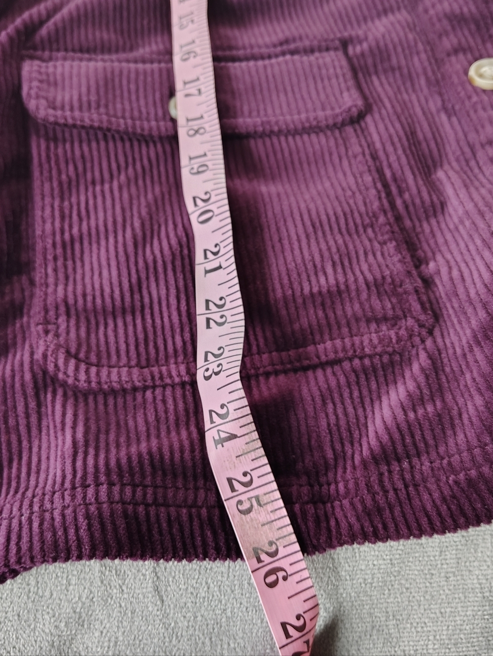 Appleseed's Corduroy Button-Up Jacket in Deep Plum PM - Picture 12 of 12